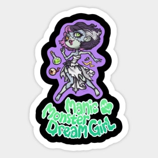 Manic Monster Dream Girl - Green Variant Sticker